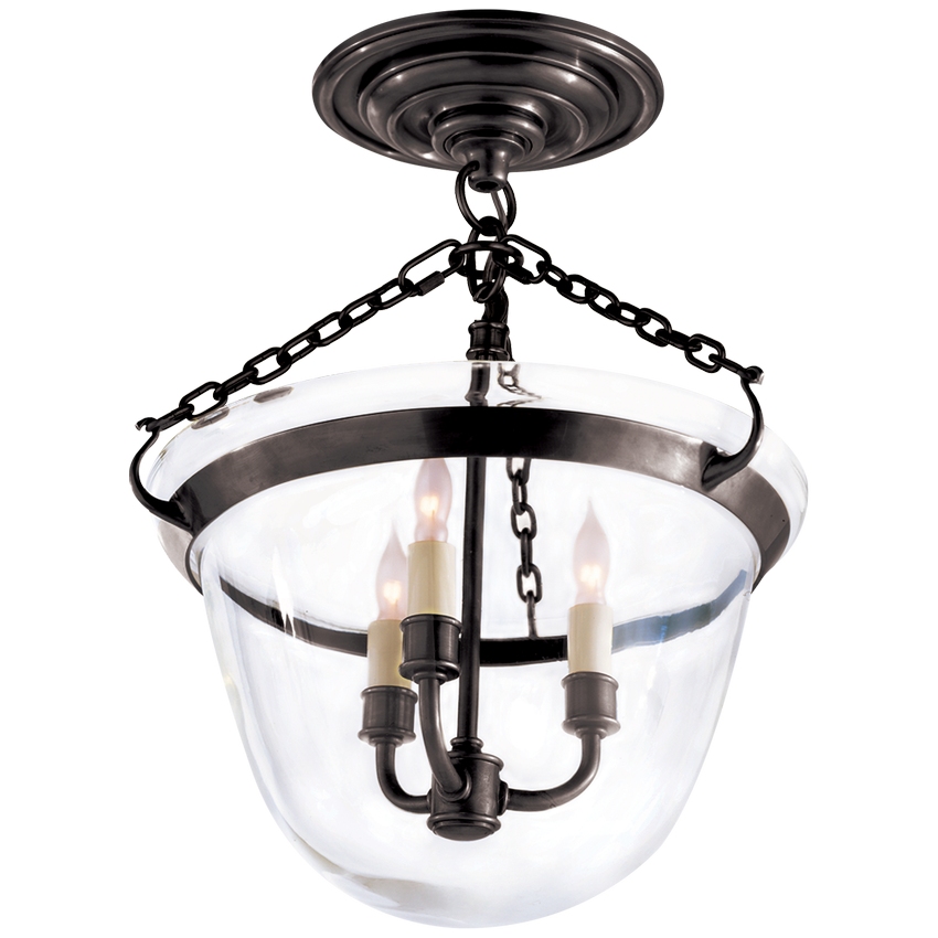Потолочный светильник 3D Country Semi-Flush Bell Jar Visual Comfort