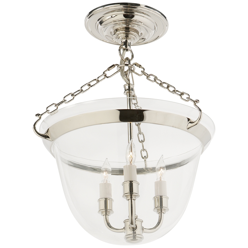 Потолочный светильник 3D Country Semi-Flush Bell Jar Visual Comfort