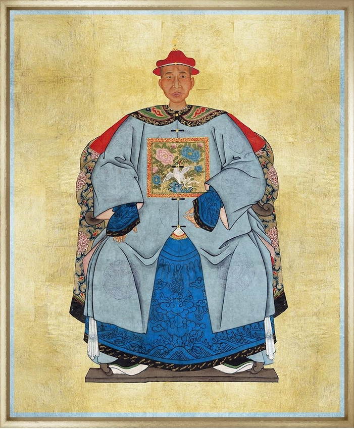 Художественный принт Chinese Emperor On Gold Trowbridge